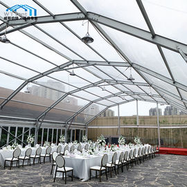 Cadre arqué par polygone clair commercial d'alliage d'aluminium de tente de mariage de toit