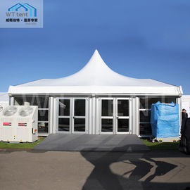 Couverture spéciale de toit conique par PVC de blanc de tentes faites sur commande mélangées en aluminium