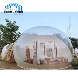 revêtement en PVC Transparent de tente gonflable extérieure de dôme géodésique de 6m 80 - 100km/H Windload