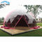 Utilisation faite sur commande colorée de salon commercial de logo de tente portative claire de dôme géodésique